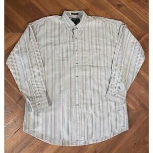 Vintage Burberrys of London Striped Button Up Shirt  USA 90s Designer Shirt